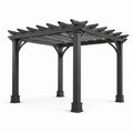 Pergola en aluminium noir 300x300x220 cm