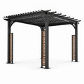 Pergola en aluminium et bois d'acacia 300x400 cm