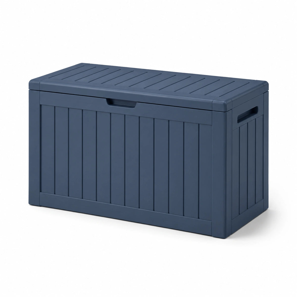 Coffre de rangement en plastique bleu 120x60x55 cm