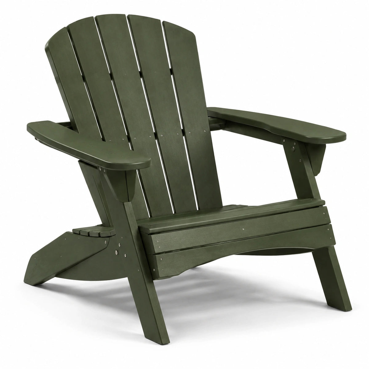 Chaise Adirondack en bois composite vert